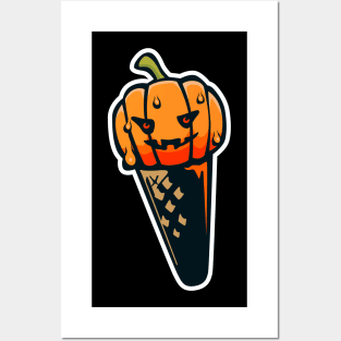 halloween ice cream Posters and Art
